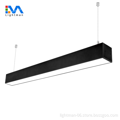 Suspended Linkable LED Linear Panel Lights: 30w-1000mm to 1500mm